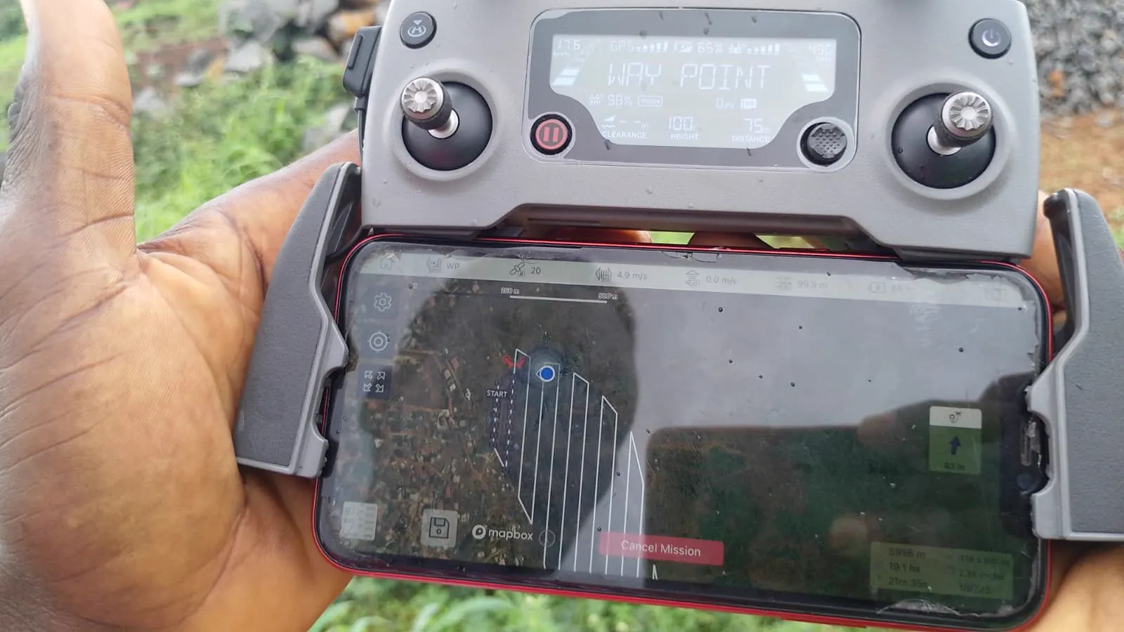 Pre-feasibility drone survey at a project site in Sierra Leone, illustrating opportunities in circular economy