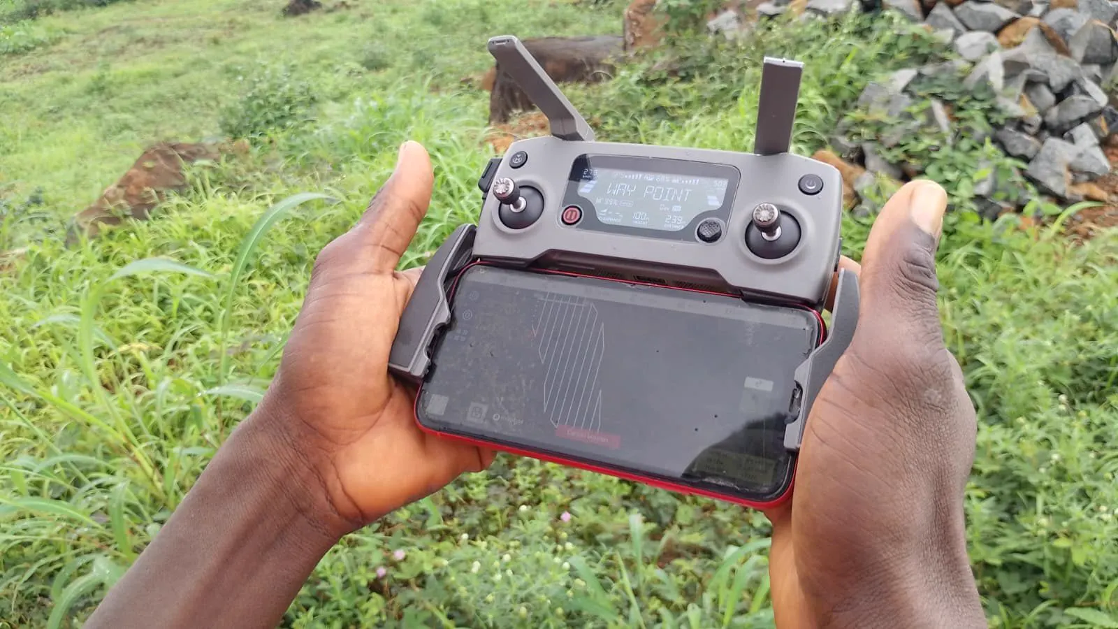 Pre-feasibility drone survey at a project site in Sierra Leone, illustrating opportunities in energy